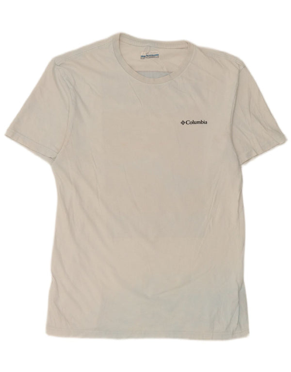 Columbia Mens Graphic T-Shirt Top Small White Cotton