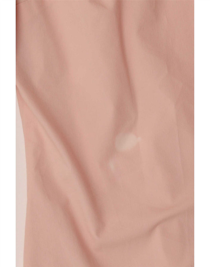 Marks & Spencer Womens Shirt UK 12 Medium Pink Cotton