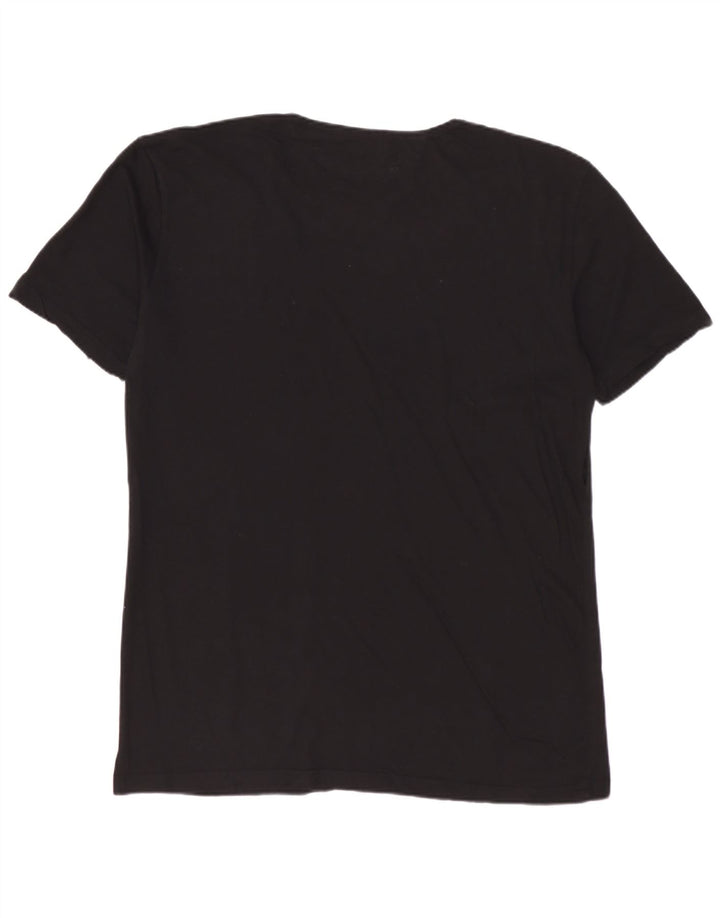 ZARA Mens Easy Fit T-Shirt Top Large Black