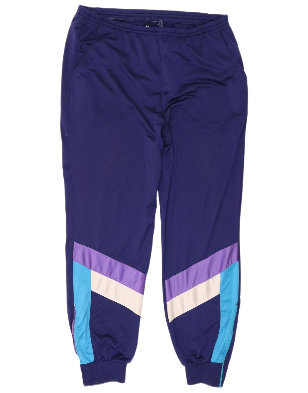 Leopard Mens Full Tracksuit UK 46/48 XL  Navy Blue Colourblock Polyester