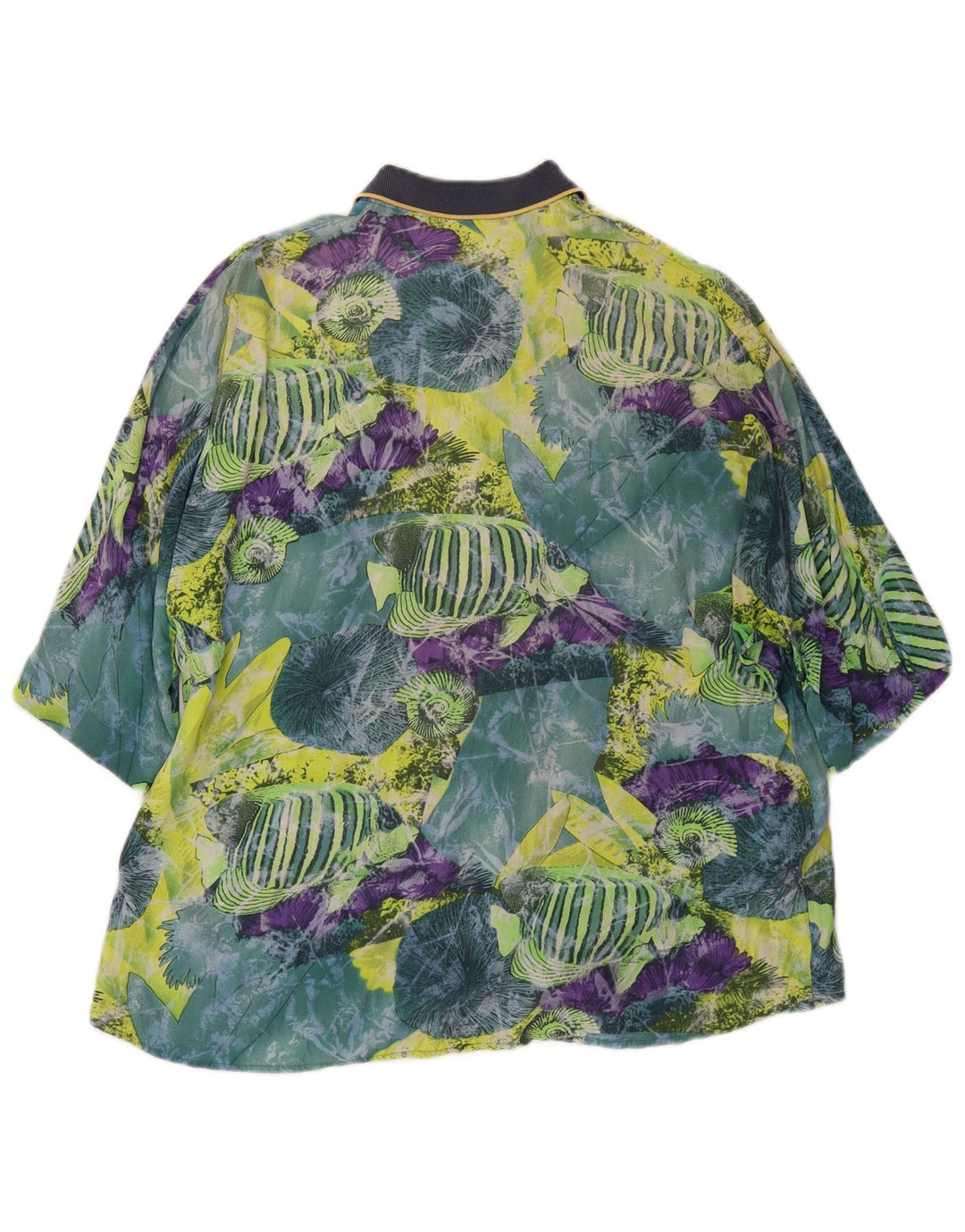 CARREL Mens Abstract Pattern Short Sleeve Shirt Small Multicoloured