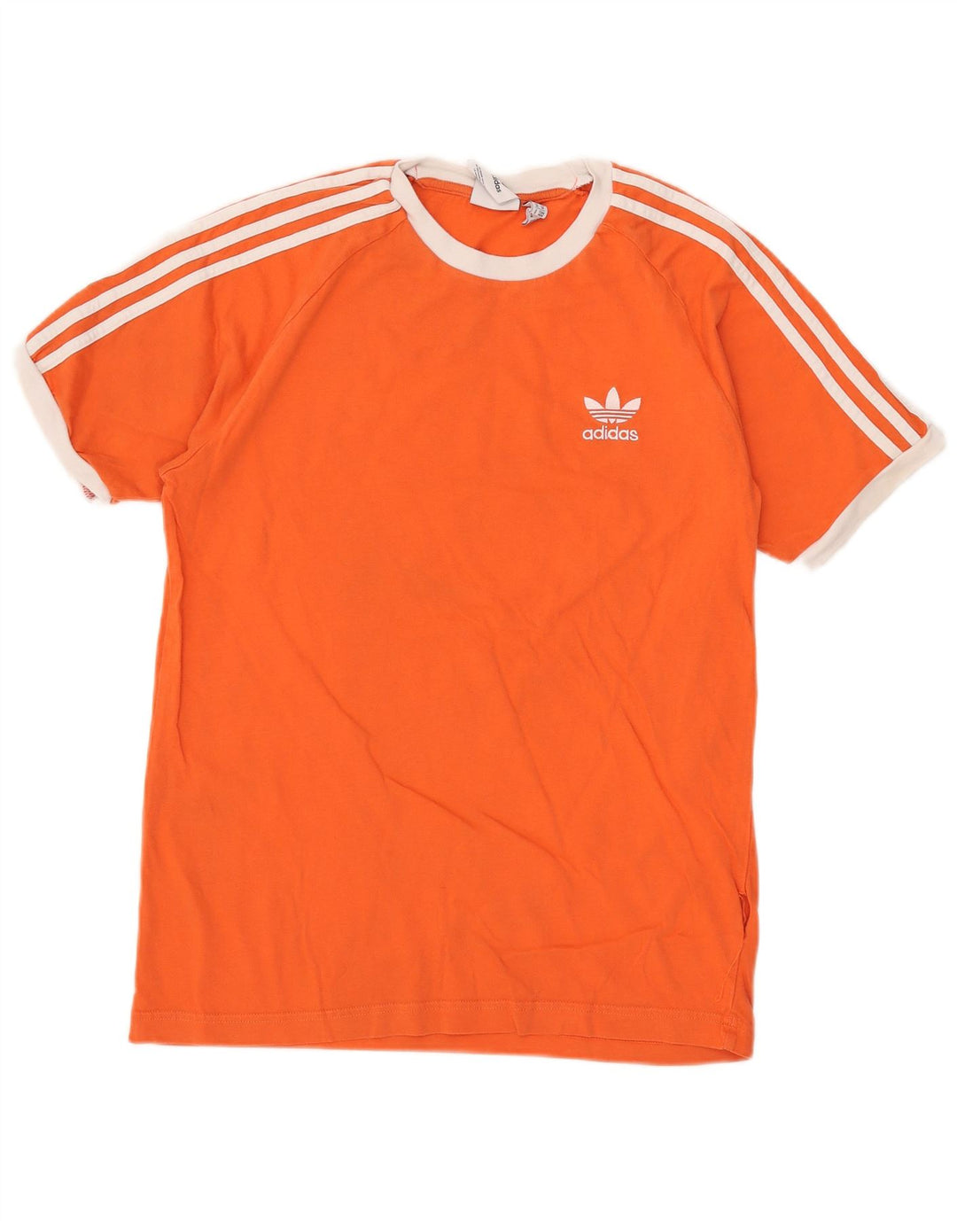 Adidas Mens T-Shirt Top Medium Orange