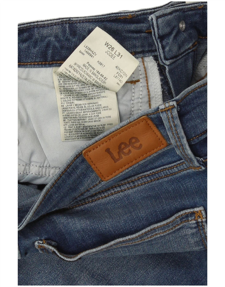 Lee Womens Jodee Skinny Jeans W26 L27 Blue Cotton