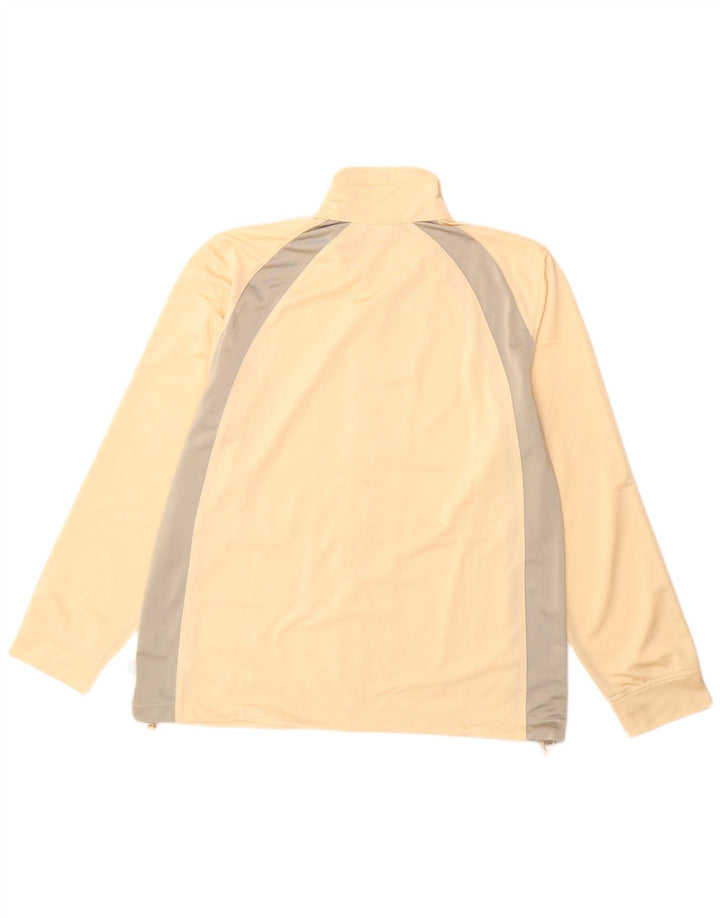 Diadora Womens Tracksuit Top Jacket UK 18 XL  Beige Colourblock Polyester