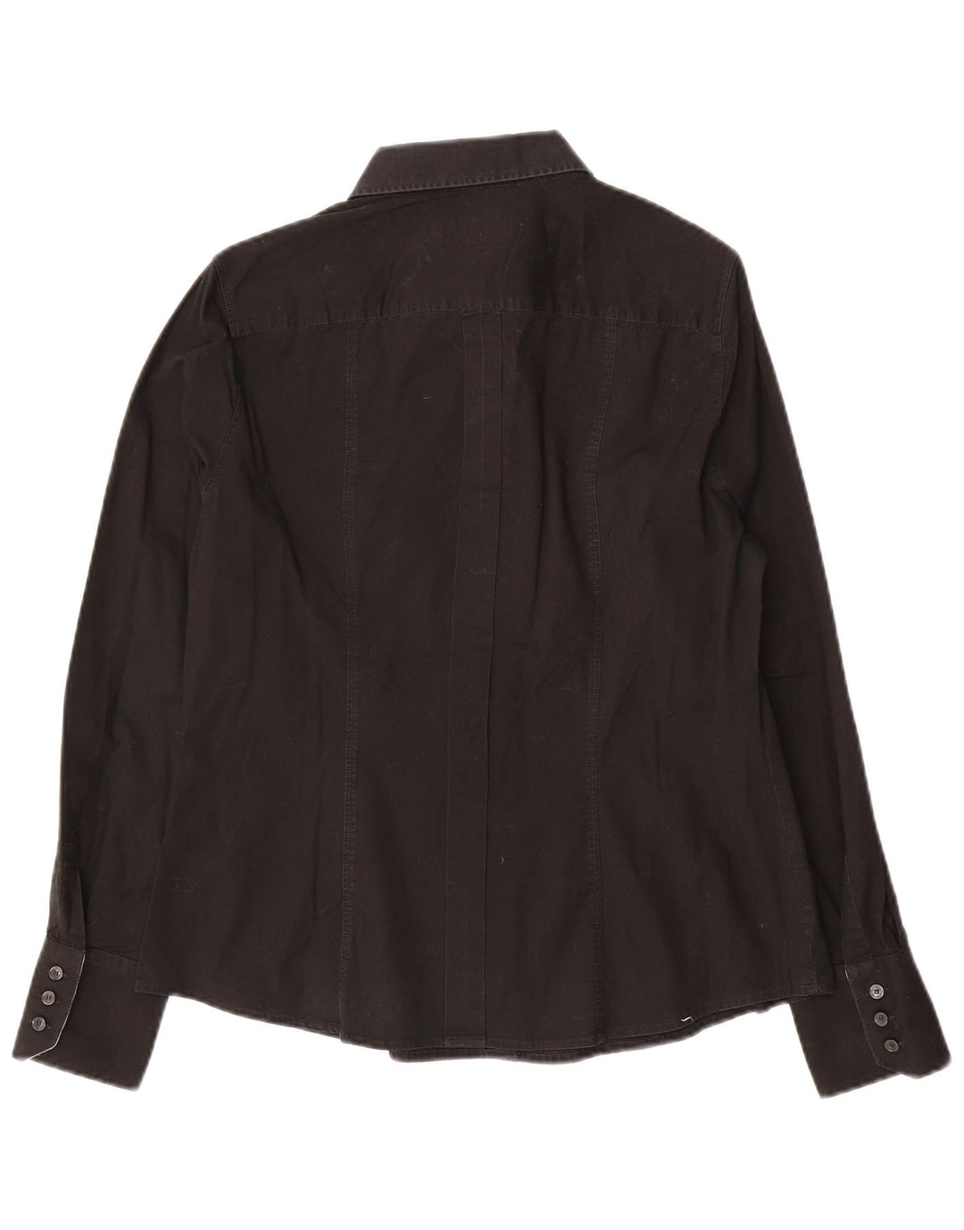 Trussardi Jeans Womens Shirt IT 48 XL Black Cotton