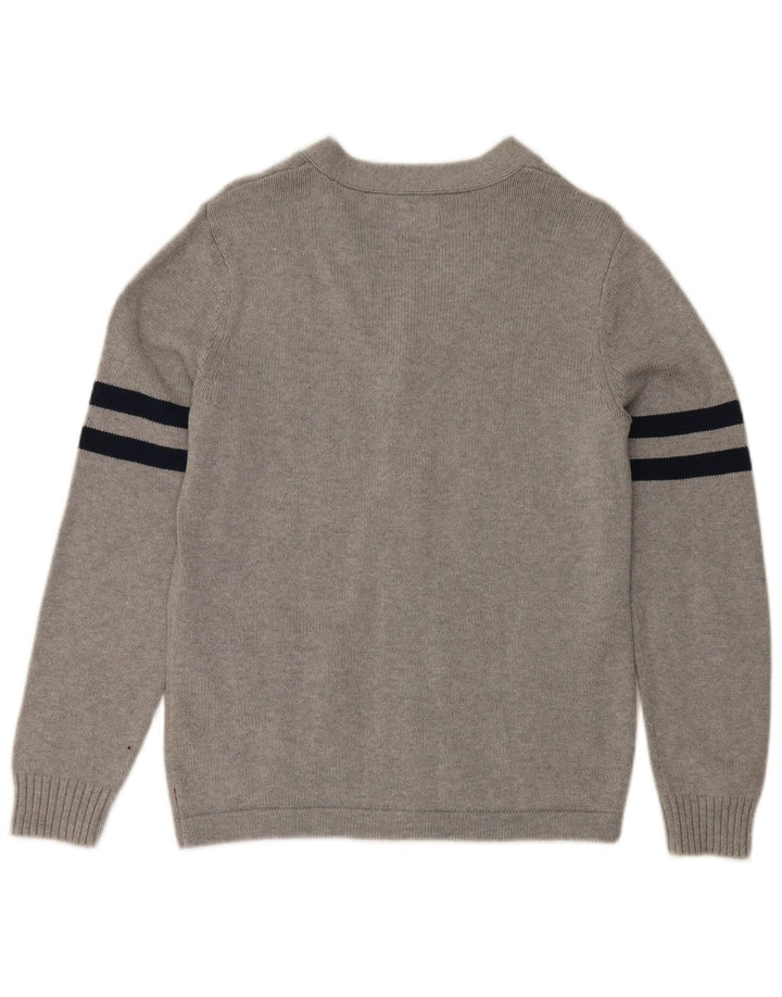 Levi's Mens Cardigan Sweater Small Grey Striped Cotton