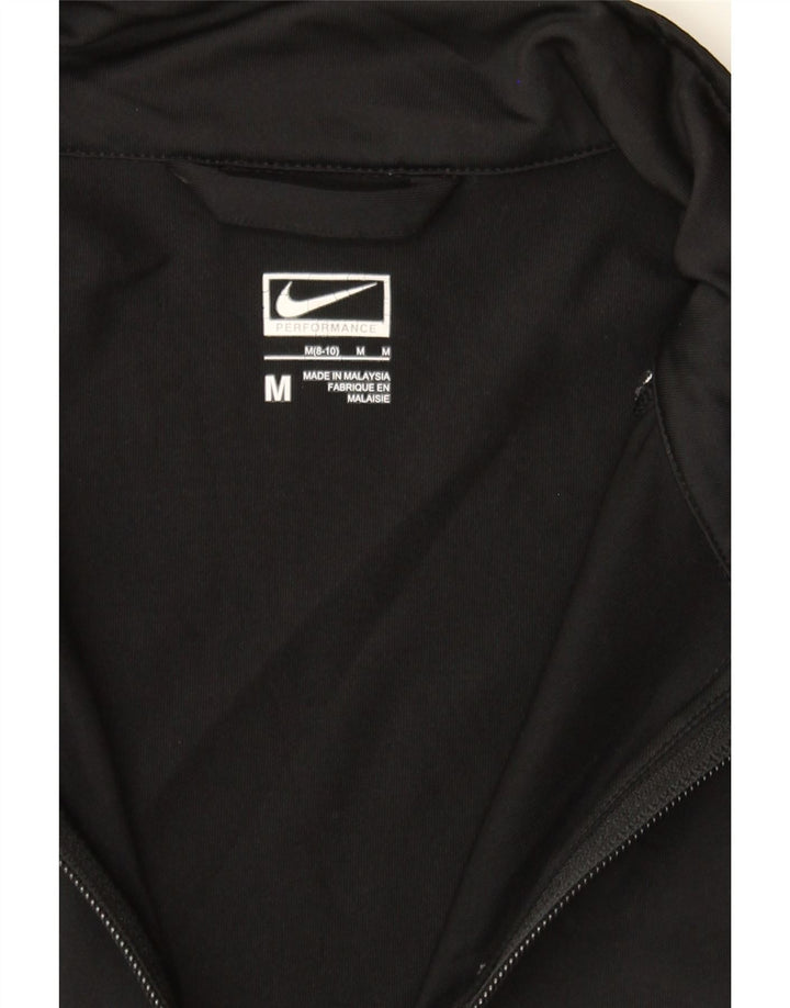 NIKE Womens Tracksuit Top Jacket US 8/10 Medium Black Polyester Vintage Nike and Second-Hand Nike from Messina Hembry 