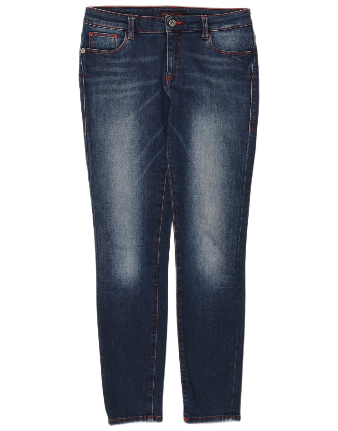 Trussardi Womens Skinny Jeans W29 L28 Blue Cotton