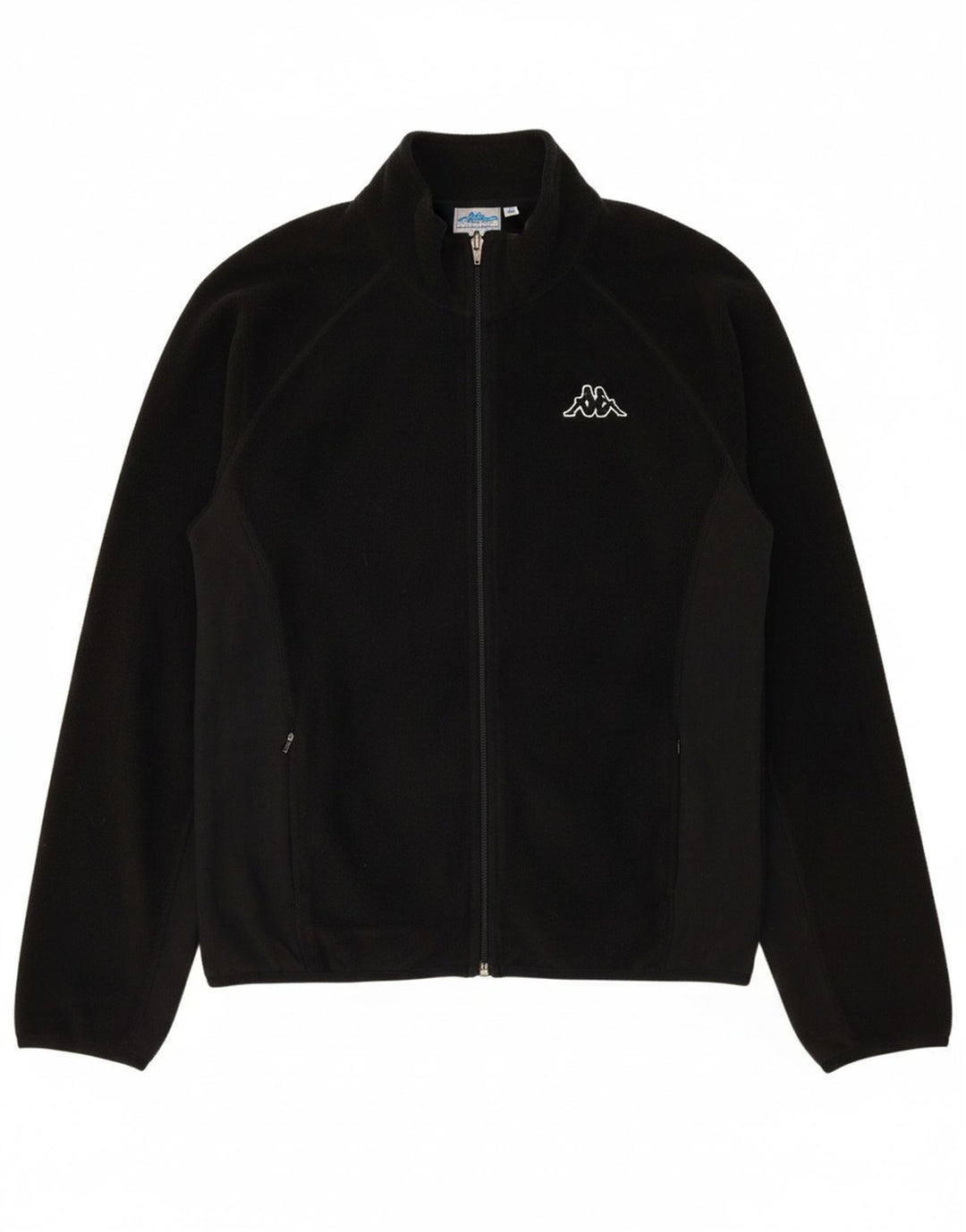 KAPPA Womens Fleece Jacket UK 20 2XL Black Polyester