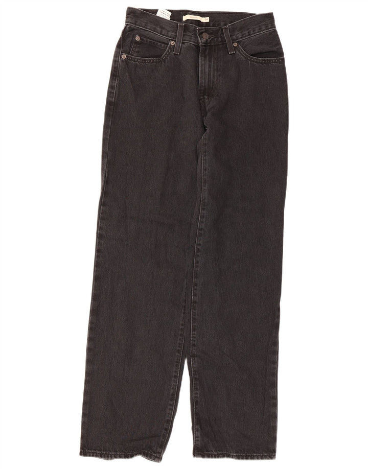 Levi's Womens Baggy Loose Jeans W24 L31 Black Cotton