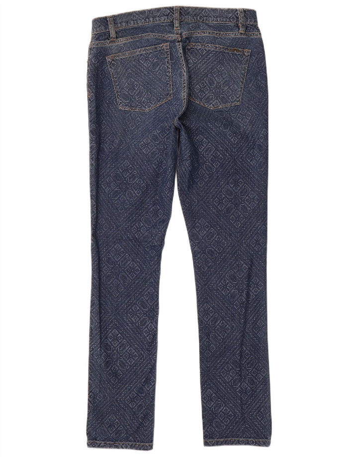 Ralph Lauren Womens Slim Jeans US 8 Medium W32 L31 Blue Geometric Cotton