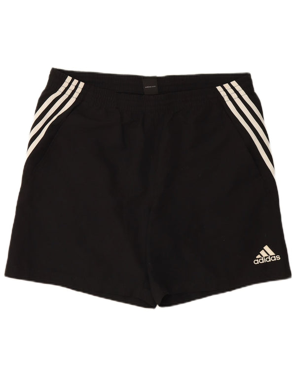 ADIDAS Mens Sport Shorts Large Black Polyester