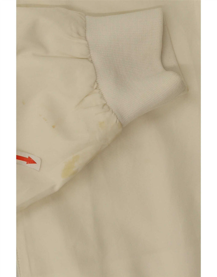 Reebok Mens Tracksuit Top Jacket Small White Colourblock Polyester