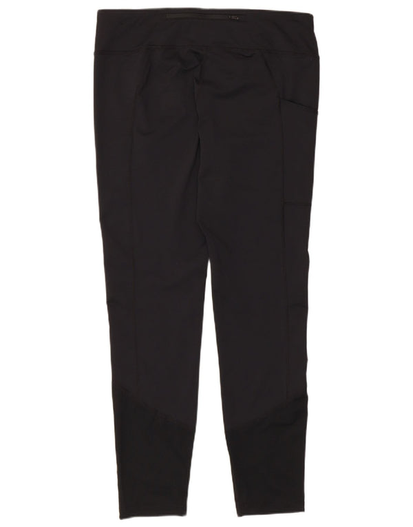 NIKE Womens Dri Fit Leggings UK 16 Large Black Polyester