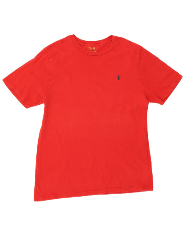 POLO RALPH LAUREN Girls T-Shirt Top 15-16 Years XL Red Cotton