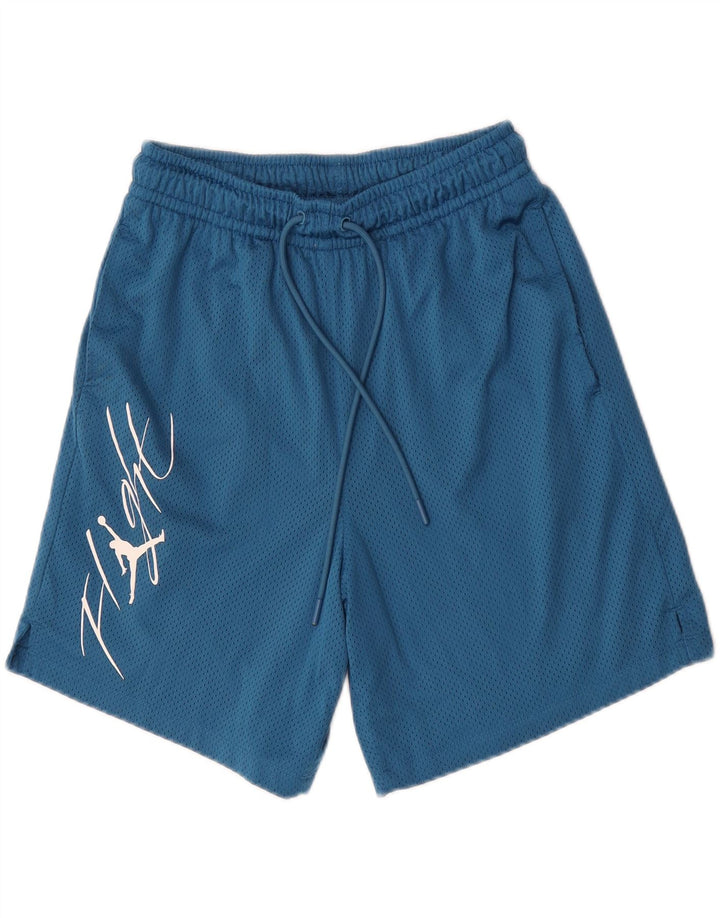 Jordan Mens Graphic Sport Shorts Small  Blue Polyester
