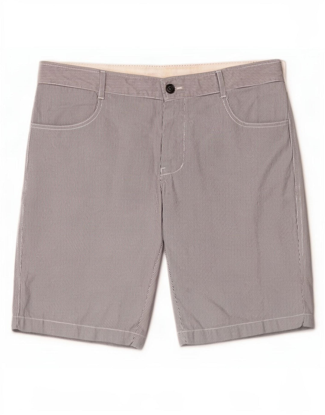 Benetton Mens Casual Shorts IT 48 Medium W38 Blue Striped