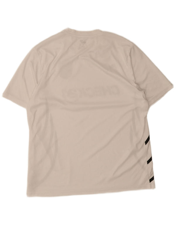 Puma Mens Graphic T-Shirt Top XL White Polyester