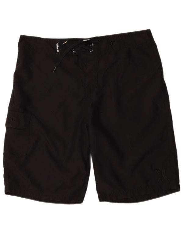 Hurley Mens Swimming Shorts Large  Black Polyester
