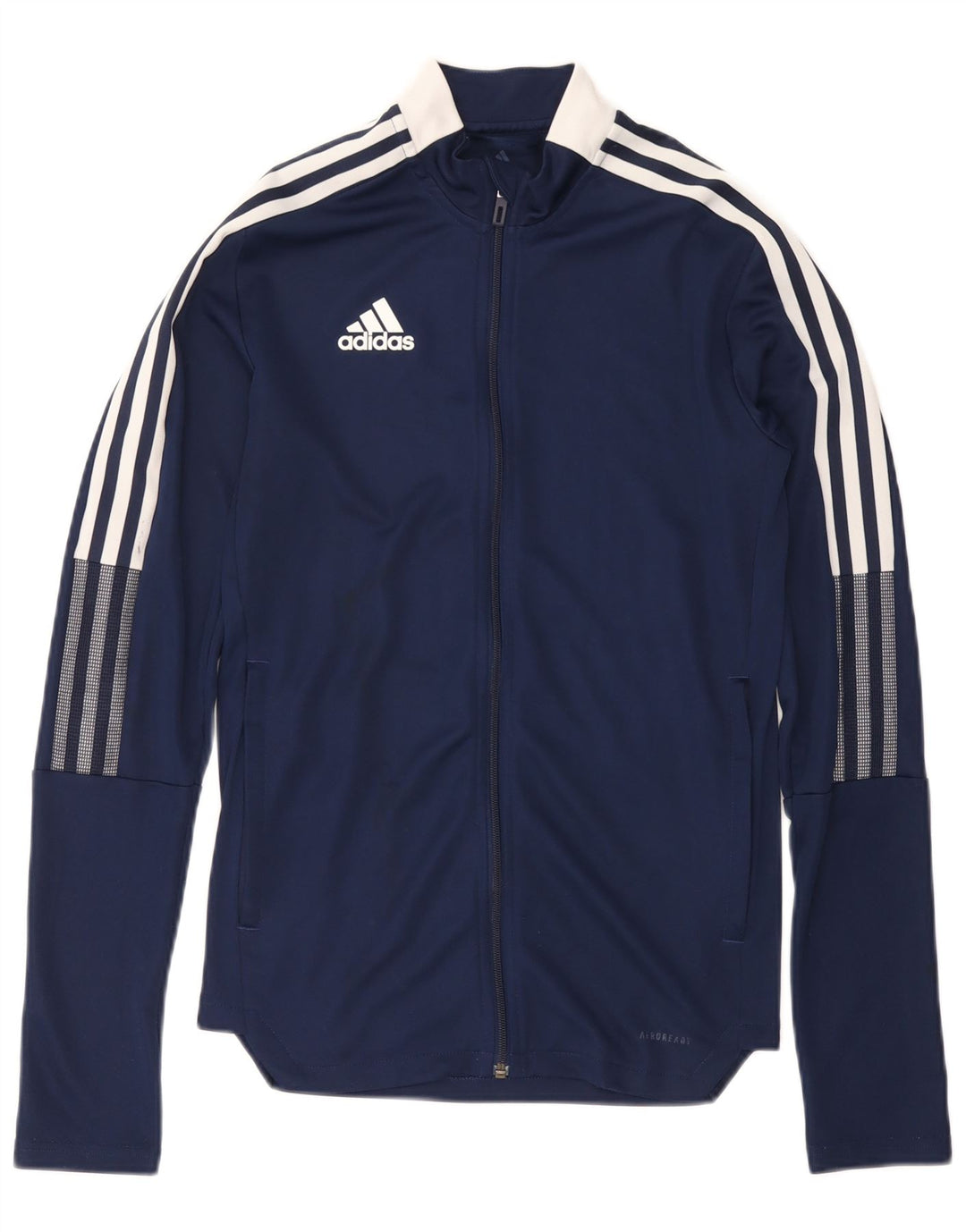 ADIDAS Mens Aeroready Tracksuit Top Jacket XS Navy Blue Polyester