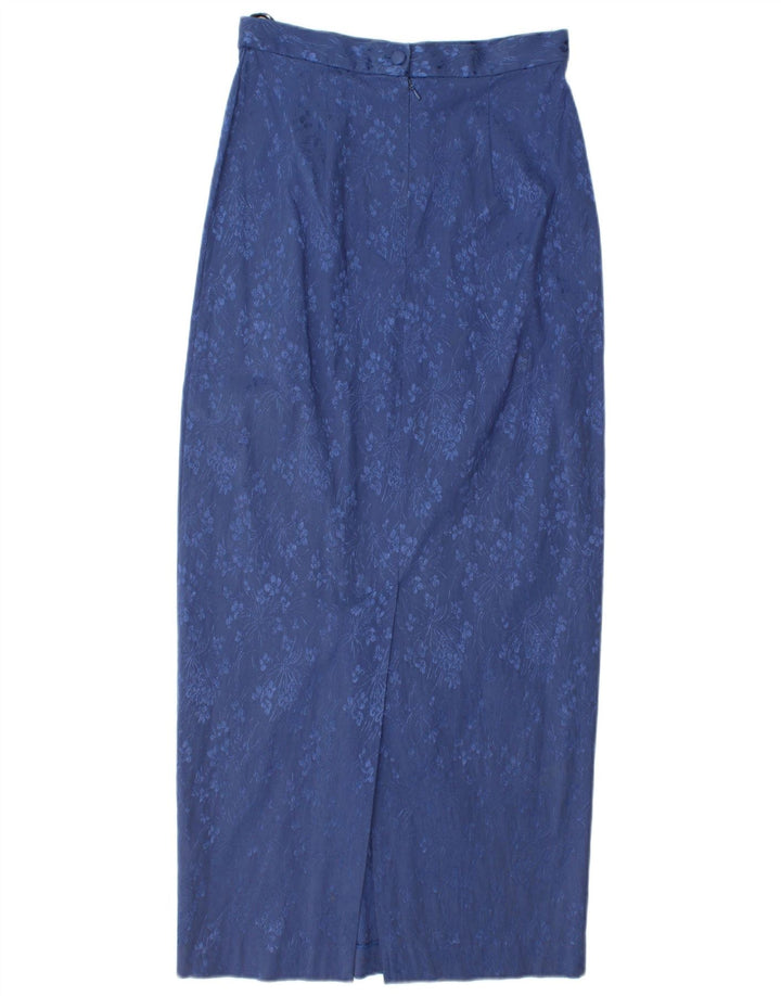 MONSOON Womens Twilight Maxi Pencil Skirt UK 12 Medium W26  Blue Floral