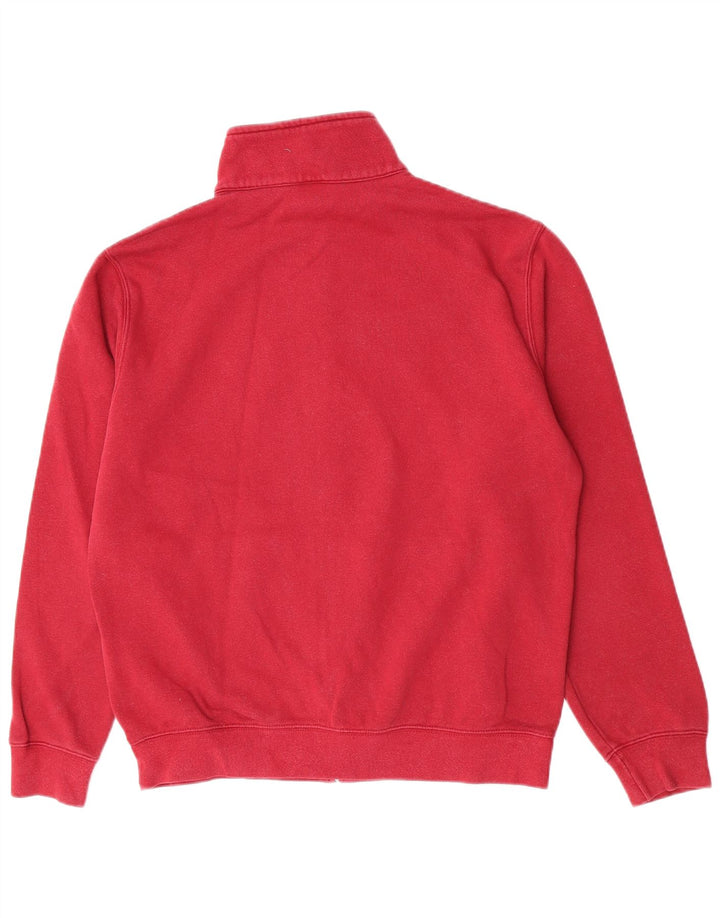 Champion Mens Tracksuit Top Jacket Large Red Cotton