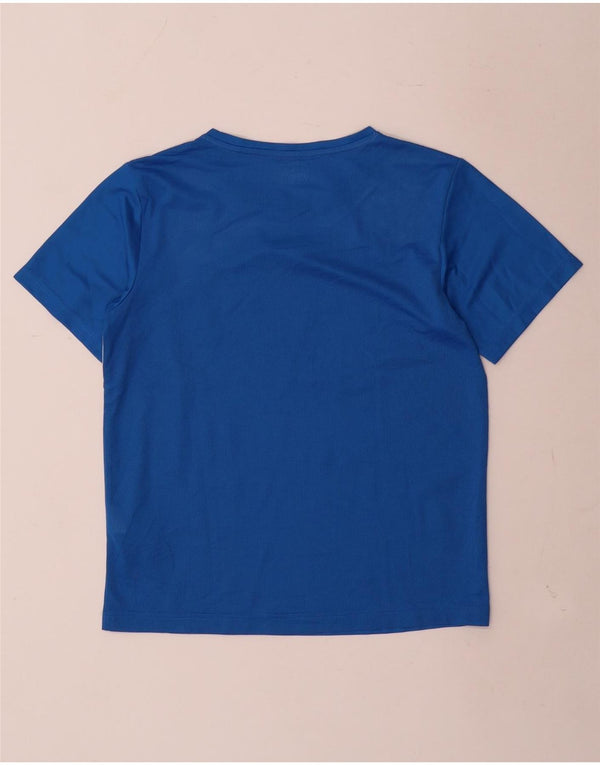 Puma Boys T-Shirt Top 13-14 Years Blue Colourblock Polyester