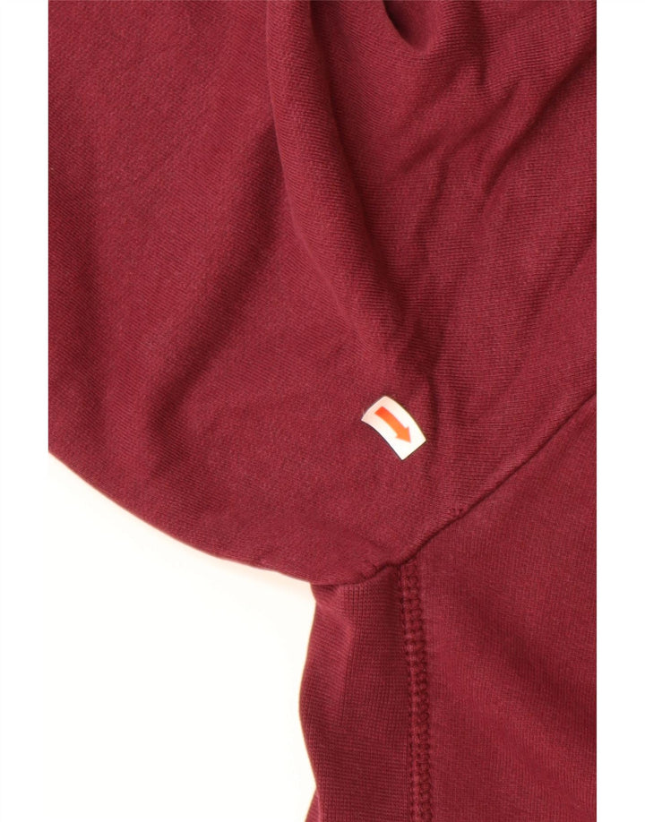 TOMMY HILFIGER Mens Graphic Sweatshirt Jumper Large Burgundy Cotton