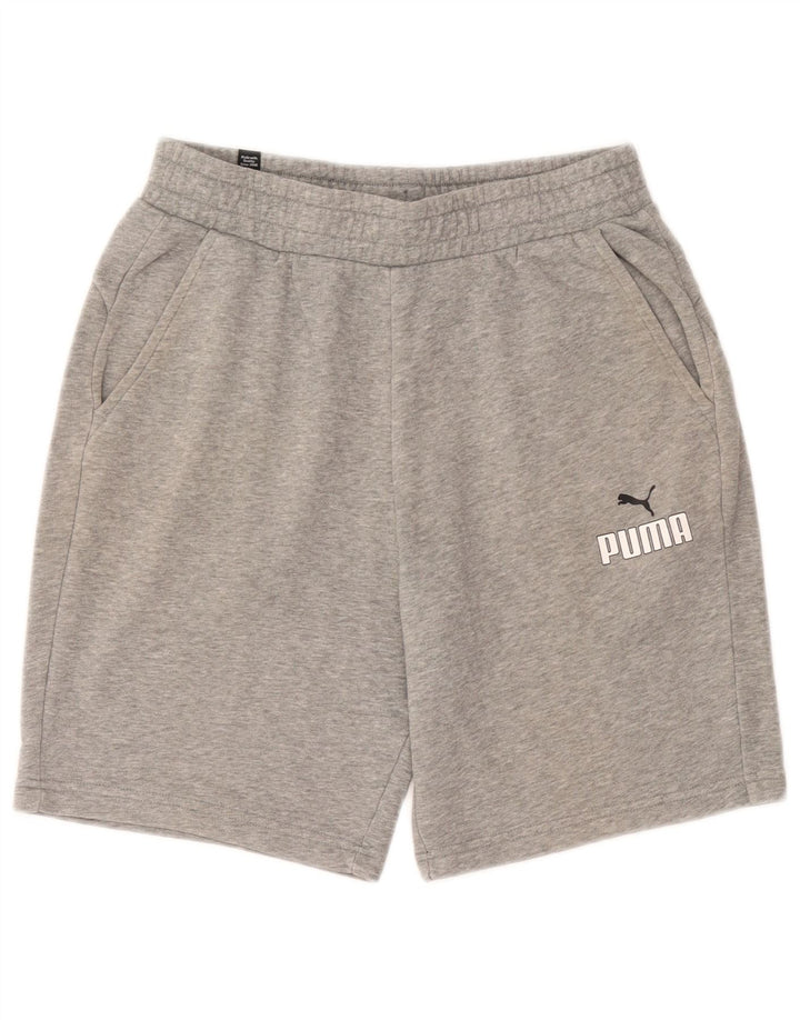 Puma Mens Sport Shorts Medium Grey Cotton