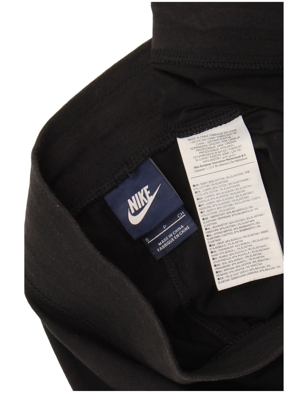 NIKE Womens Sport Shorts UK 10 Small Black Cotton