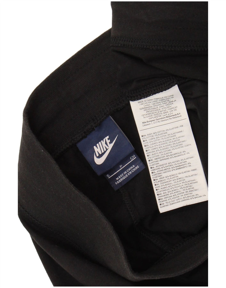 NIKE Womens Sport Shorts UK 10 Small Black Cotton
