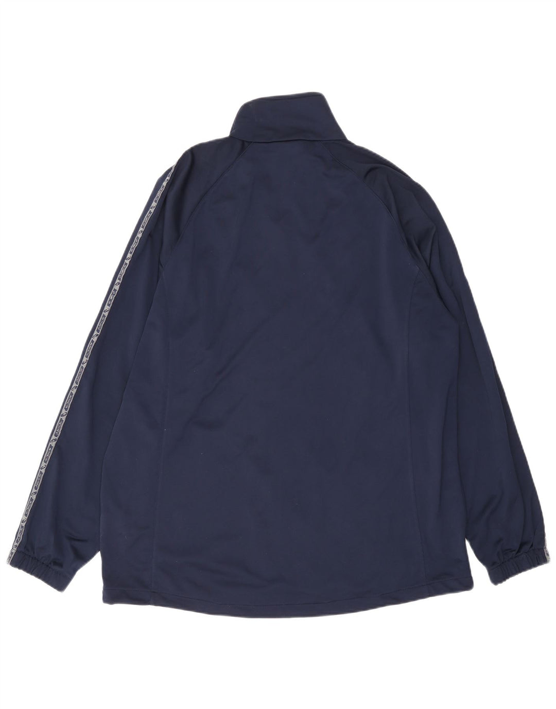 Asics Mens Graphic Tracksuit Top Jacket XL Navy Blue Polyester