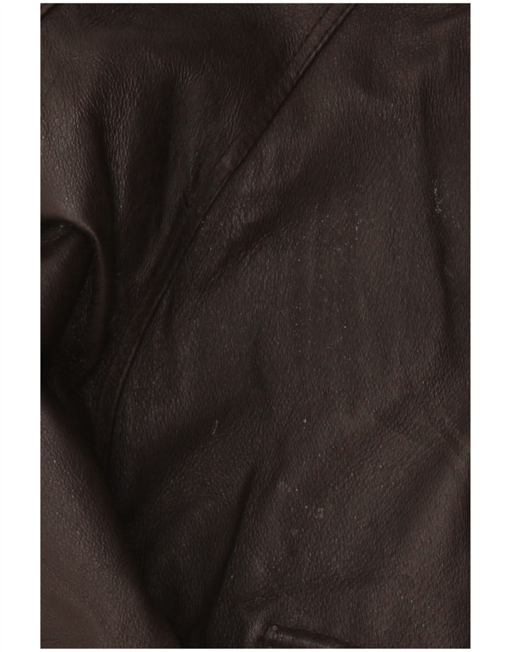 Vintage Mens Leather Jacket UK 40 Large Brown Leather