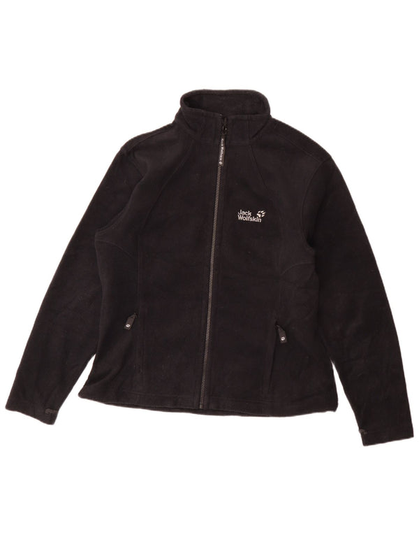 Jack Wolfskin Womens Liner Fleece Jacket UK 18 XL Black Polyester