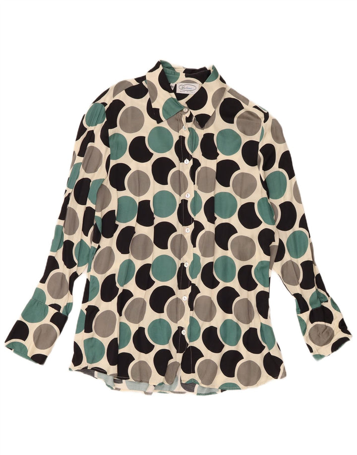 Vintage Womens Shirt Blouse IT 48 XL Multicoloured Geometric