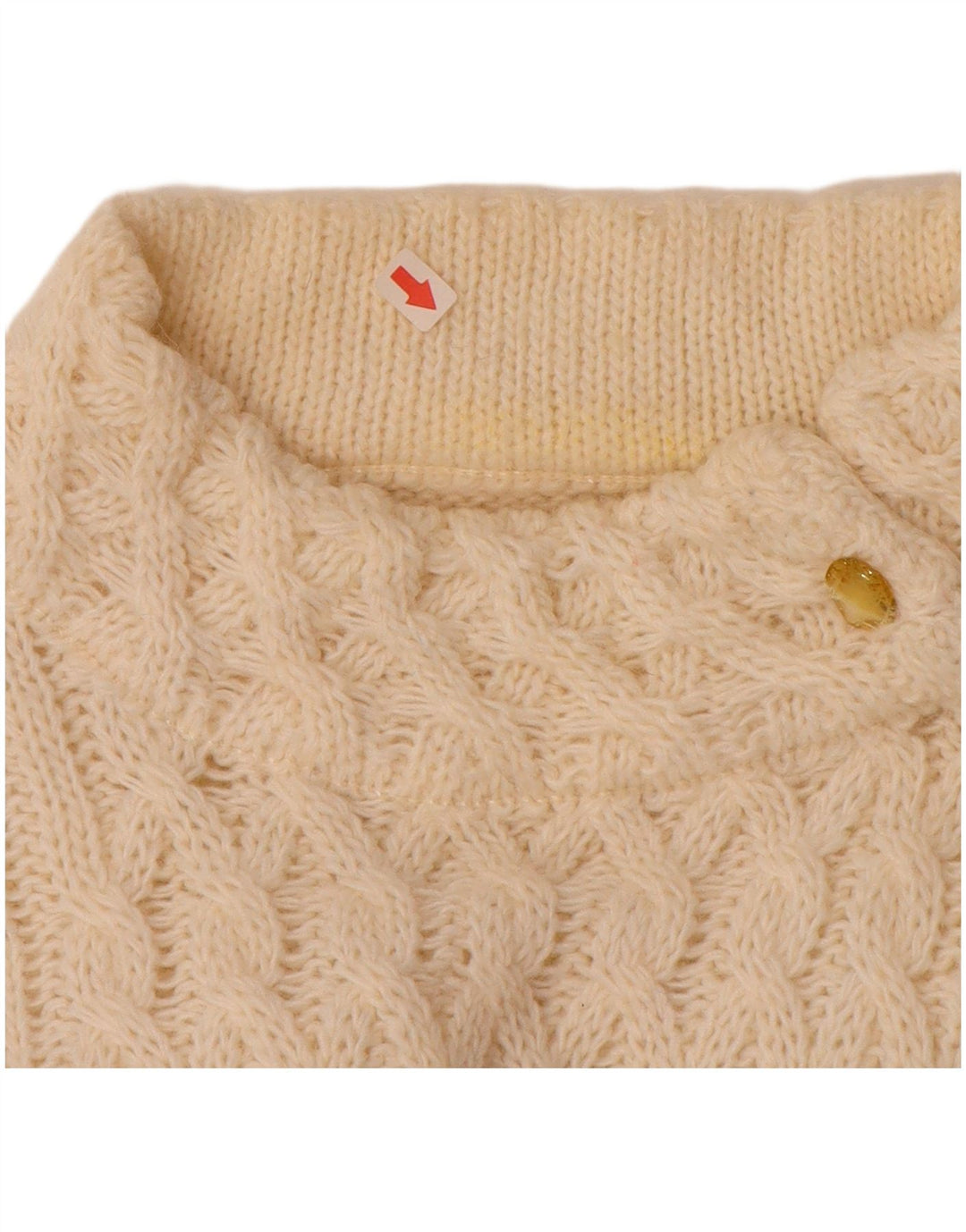 VINTAGE Womens Turtle Neck Jumper Sweater UK 16 Large Off White