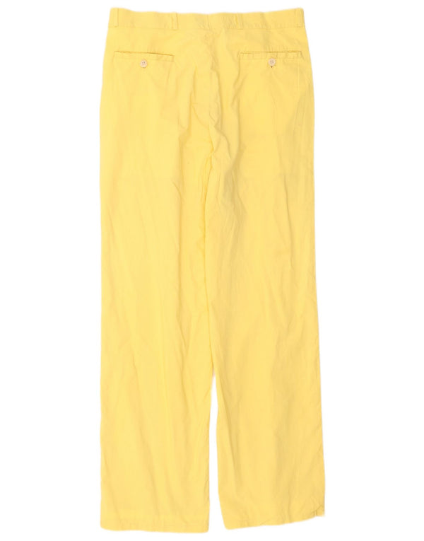 Boggi Mens Pegged Suit Trousers IT 48 Medium W28 L30 Yellow