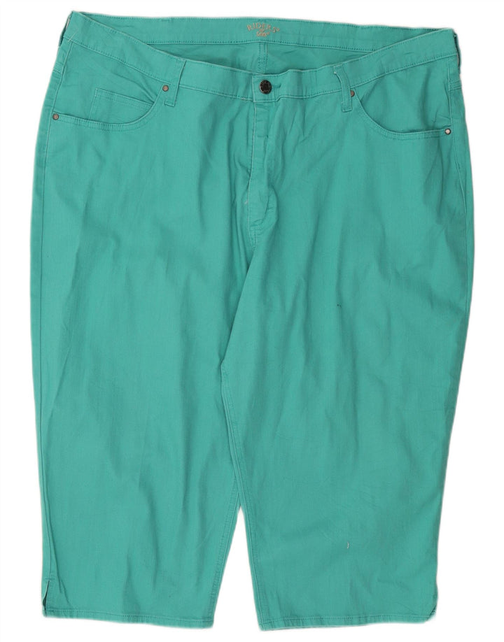 Lee Womens Riders Capri Trousers W44 L18 Turquoise