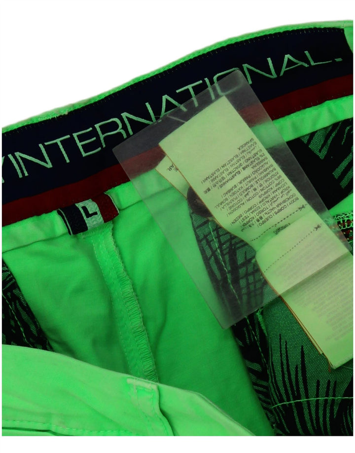 Superdry Mens Chino Shorts Large W36 Green Cotton