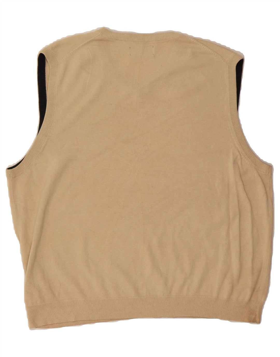 CHAPS Mens Vest Tank Top XL Beige Cotton Vintage Chaps and Second-Hand Chaps from Messina Hembry 