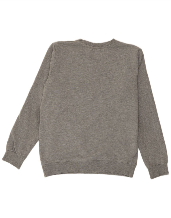 Pyrex Womens Graphic Sweatshirt Jumper UK 10 Small Grey Cotton