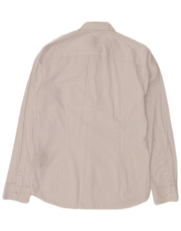 JACK & JONES Mens Shirt Small White Cotton