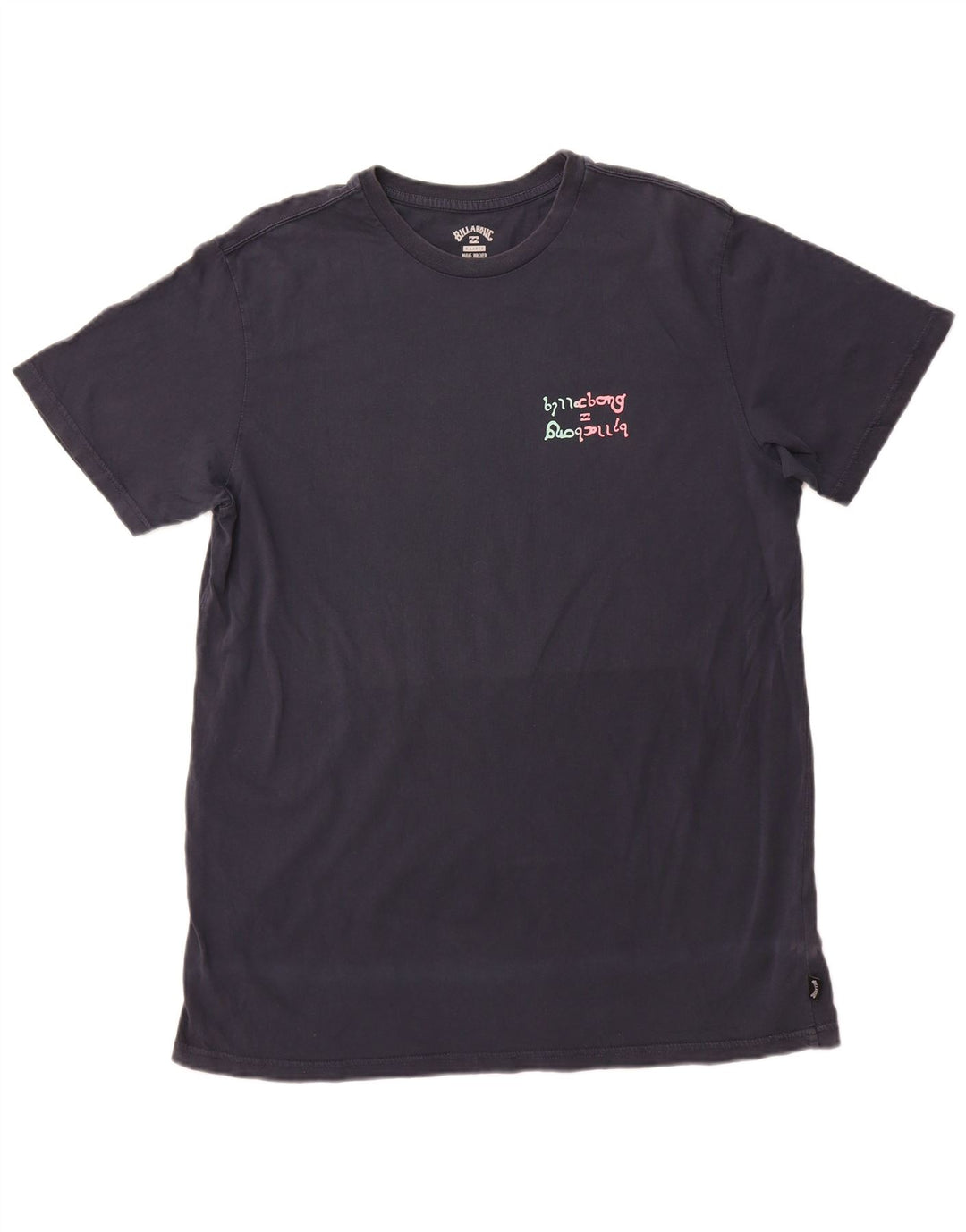 BILLABONG Mens Graphic T-Shirt Top XL Navy Blue Cotton