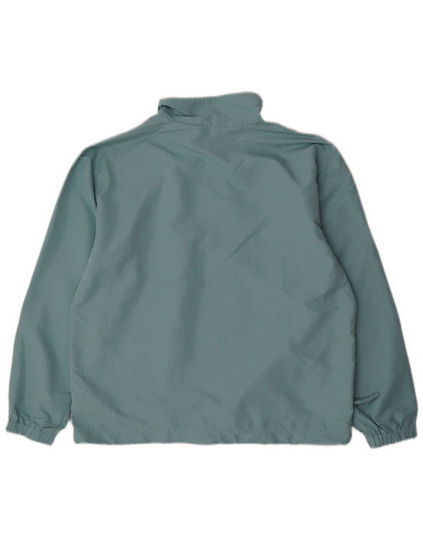 IZOD Mens Zip Neck Pullover Tracksuit Top Medium Blue Polyester