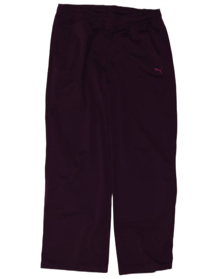 Puma Womens Tracksuit Trousers UK 12 Medium Purple Polyester