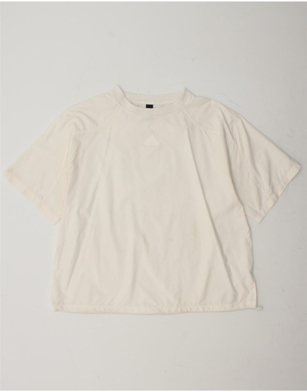 ADIDAS Womens T-Shirt Top UK 18 XL Off White