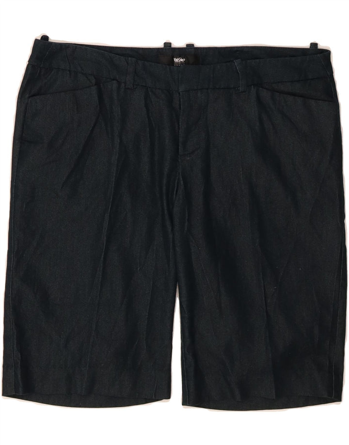 MOSSIMO Womens Stretch Cargo Shorts US 10 Large W32 Navy Blue Cotton Vintage Mossimo and Second-Hand Mossimo from Messina Hembry 