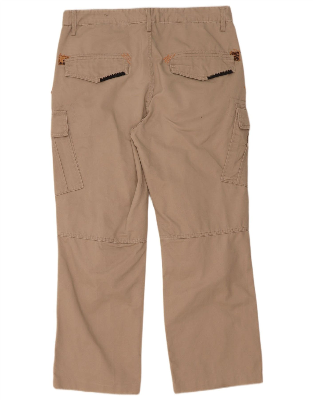 Southern Mens Straight Cargo Trousers W36 L29 Beige