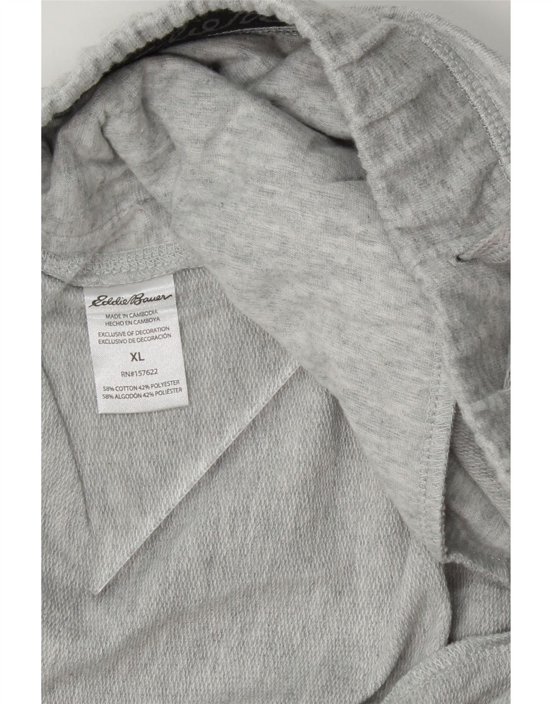 EDDIE BAUER Mens Tracksuit Trousers XL Grey Cotton Vintage Eddie Bauer and Second-Hand Eddie Bauer from Messina Hembry 