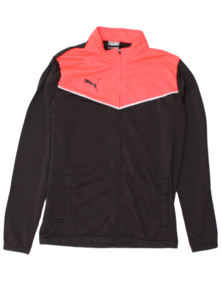 Puma Mens Tracksuit Top Jacket Medium Black Colourblock Polyester